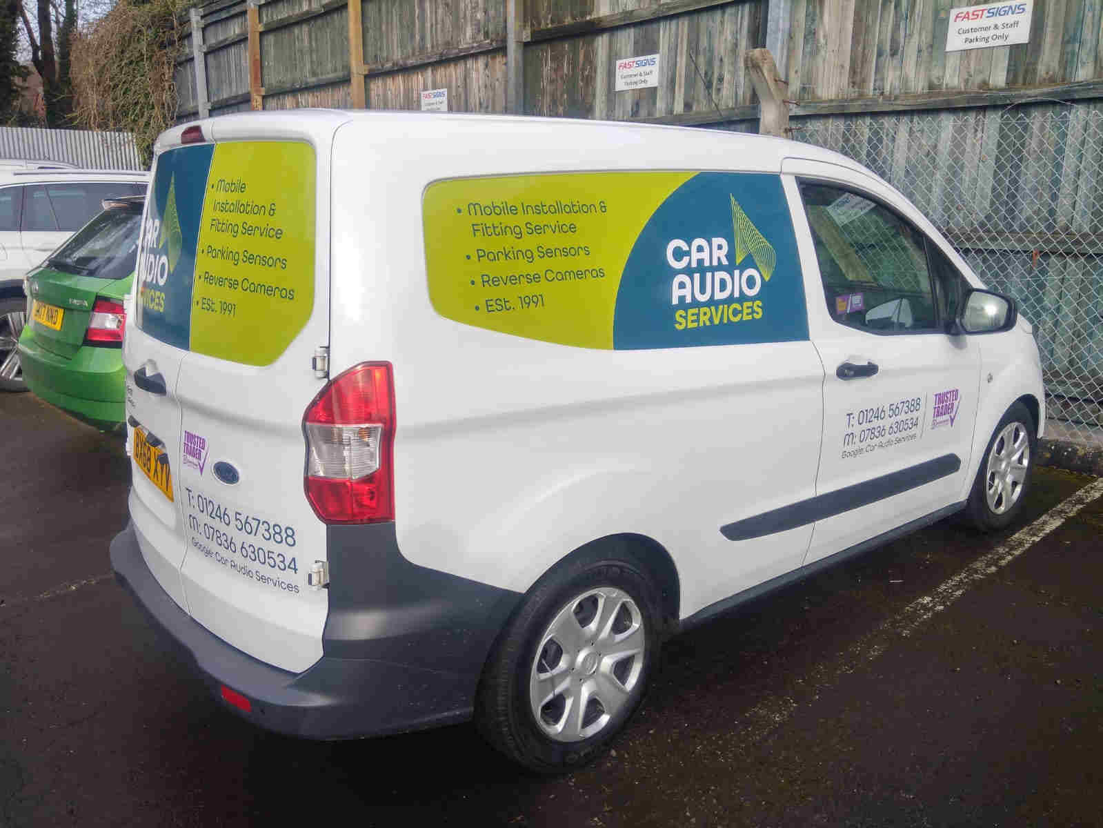 A picture of The Car Audio Services Van